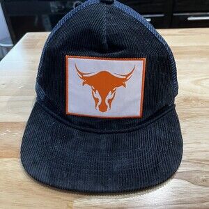 University Of Texas Longhorns Blue Corduroy Trucker Hat Cap Football Manning